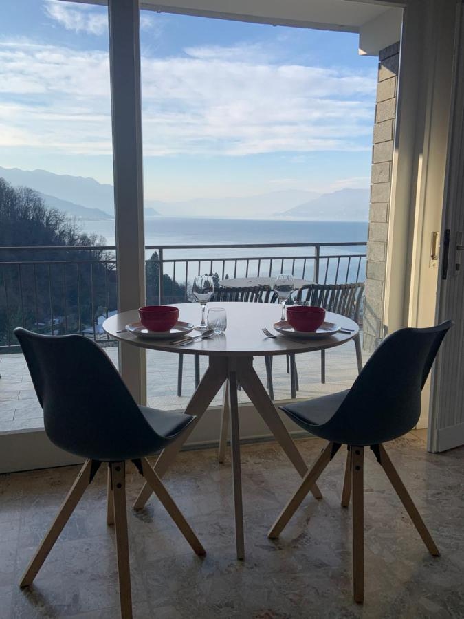 Apartamento Casa Colmegna Mit Traumhaften See- Und Bergblick Luino Exterior foto