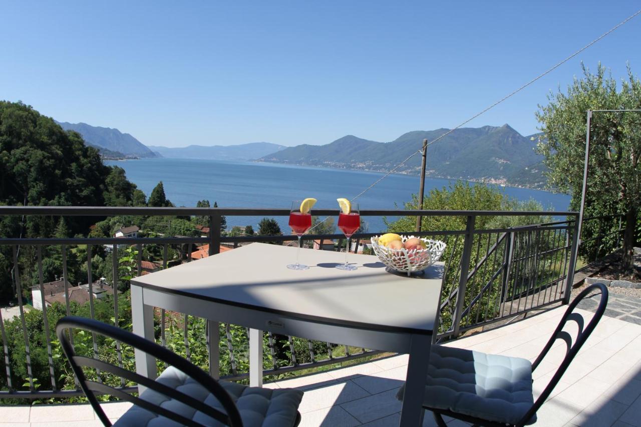 Apartamento Casa Colmegna Mit Traumhaften See- Und Bergblick Luino Exterior foto